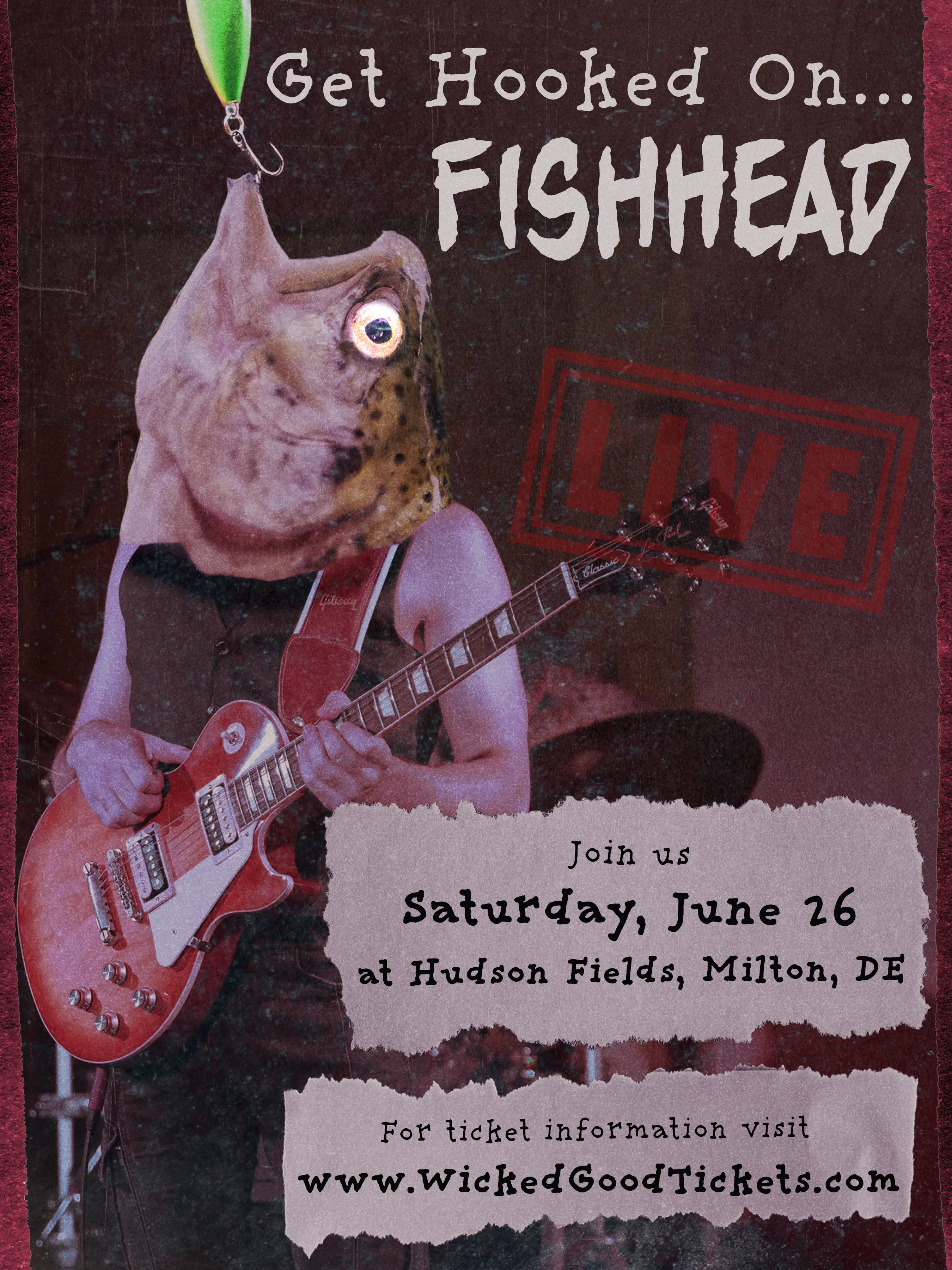 Band poster for Fish Head concert